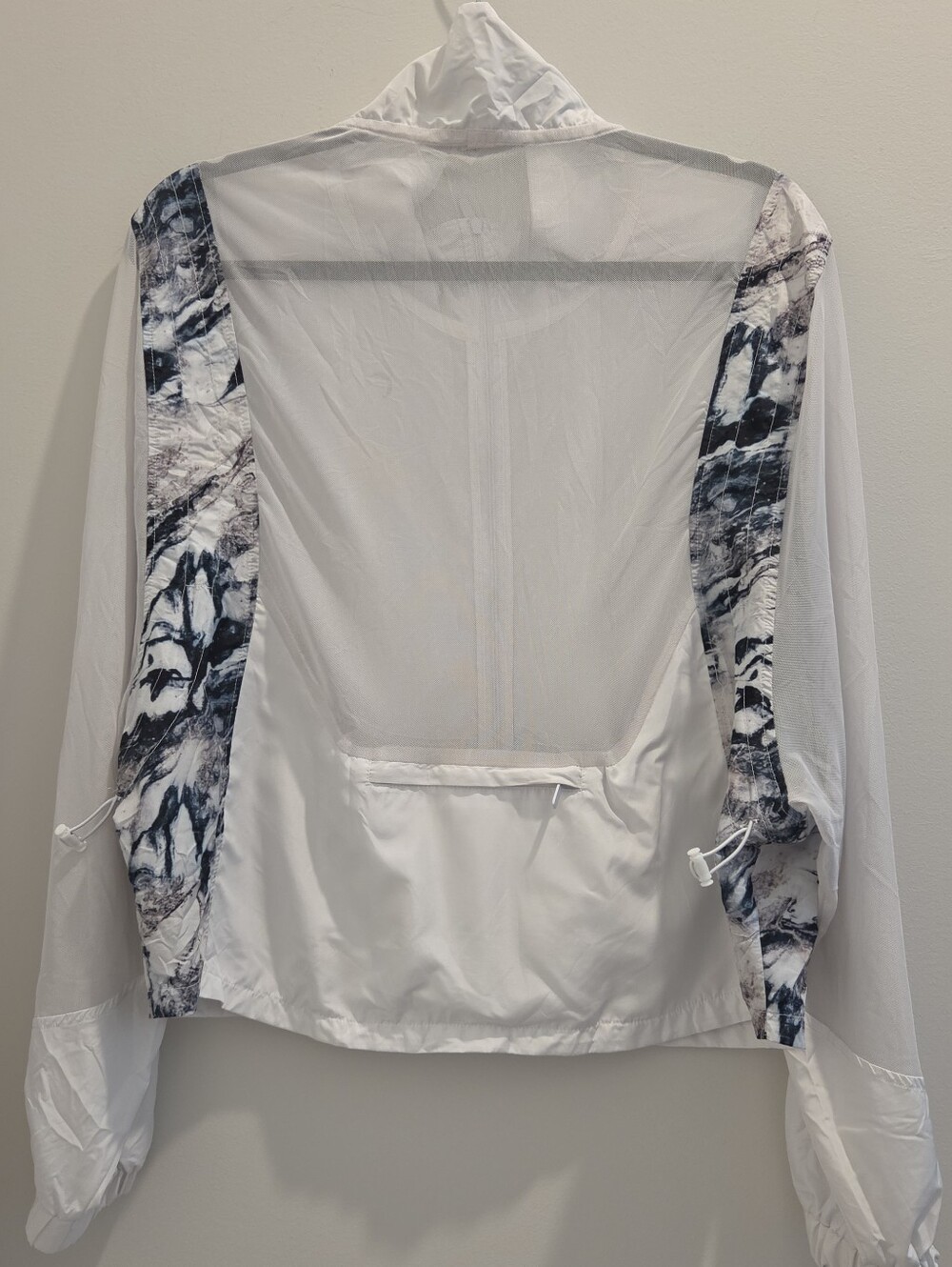 Zyia White Mesh Sleeve Athletic Zip-Up Jacket | Women's Activewear - Picture 8 of 8